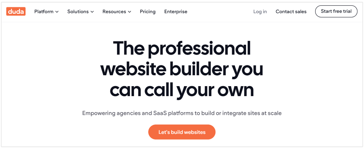 Duda website builder